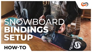 How to Setup Your Snowboard Bindings with SnowBoardProCamp  SportRx [upl. by Benioff]