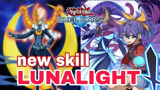 NEW LUNALIGHT WITH newskillsupport IN RANKED DUELYuGiOh Duel Links [upl. by Enyad]