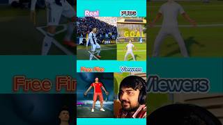 Ronaldo X PUBG vs Free Fire Emote 🤾‍♂️pubg freefire shorts nightmare8879 [upl. by Maddalena]