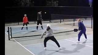 Mixed Doubles Pickleball Long and Linda vs Vincent and Pascale [upl. by Shaughn]