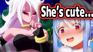 Pekoras Reaction To Android 21 Being Cute Is Priceless【Hololive】 [upl. by Amata568]