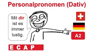 PERSONALPRONOMEN IM DATIV – GRAMMATIK  A2 [upl. by Terry]