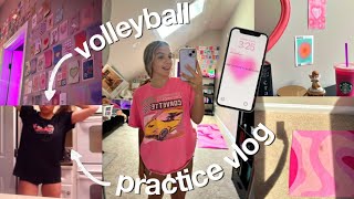 a day in a volleyball player’s life ☁️ practice productivity  routines [upl. by Hoang46]