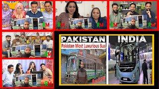 Pakistan Most Luxurious Bus Vs Indian Luxurious Bus MIX REACTION [upl. by Franzen]