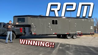 Tour Of Our 2023 RPM Trails West 28gn Snowmobile Trailer [upl. by Aileno]