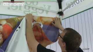 Back Drop  Wall Installation  Fast Shade amp Pronto Pop Up Canopy Tents [upl. by Dilly]