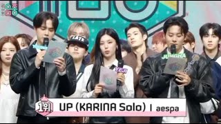 KARINA Aespa UP 1st Win on MUSIC CORE🏆 KARINA Aespa UP 1st Win on MUSIC CORE Todays Winner🏆 [upl. by Yesnek440]