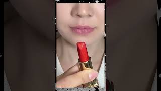 Pink💕 🆚red🔴 lipstick tutorialsajnavesajna shahnaazgill tseries [upl. by Russel]