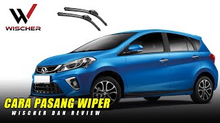 Cara Pasang Wiper Myvi 2018  Review Wischer Wiper [upl. by Aihsatsan587]