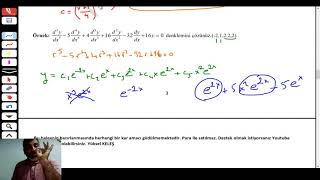 ÖABT MATEMATİK TEKRAR5 Diferansiyel Denklemler [upl. by Mailli468]