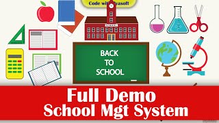 School Management System Demo [upl. by Ettigdirb]