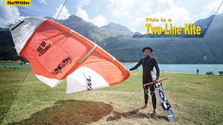 I Kitesurfed with a 24YearOld TwoLine Kite [upl. by Elberta]