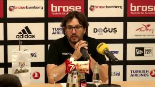 Pressekonferenz  Brose Bamberg vs Emporio Armani Mailand [upl. by Erreip]