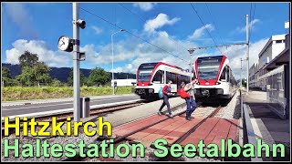 Seetalbahn Haltestation Hitzkirch  Kanton Luzern  Schweiz 2024 [upl. by Kitrak]