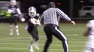 High School Referee Lays Massive Hit on Running Back [upl. by Ringler]