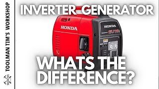 INVERTER GENERATOR Whats the DIFFERENCE between an INVERTER GENERATOR and a regular generator [upl. by Alemac]