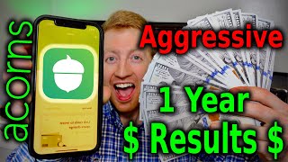 Acorns Aggressive Portfolio Returns After 1 Year 2024  Acorns Investing App Results [upl. by Caritta]