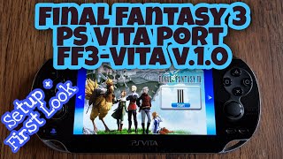 Final Fantasy 3 PS Vita Port FF3 Vita v10 [upl. by Enneicul]