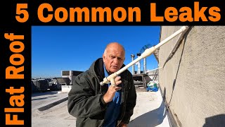 5 Common Leaks on Flat Roofs that can cause rot if not fixed [upl. by Eisyak]