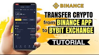 How to TRANSFER crypto from BINANCE to Bybit Exchange  App Tutorial [upl. by Hploda]