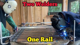 How to Fabricate a Basic Metal Railing [upl. by Comethuauc433]