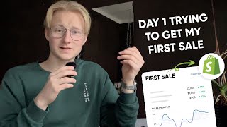 Day 1 of getting my first Dropshipping sale [upl. by Niple466]