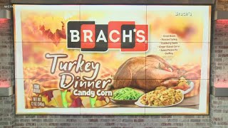 Brachs now selling turkey dinner candy corn [upl. by Airretnahs]