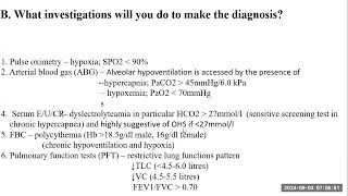 Obesity hypoventilation syndrome [upl. by Carrick]