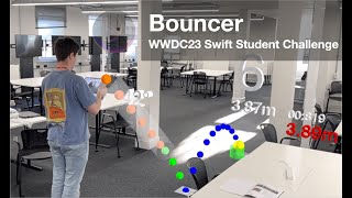 WWDC23 Bouncer Swift Student Challenge Submission [upl. by Aehsat]