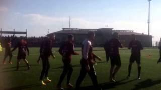 I calciatori della Salernitana inaugurano campo sportivo a Montecorvino Pugliano [upl. by Veejar]