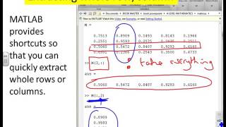 Matrices 4  use of MATLAB [upl. by Zhang]