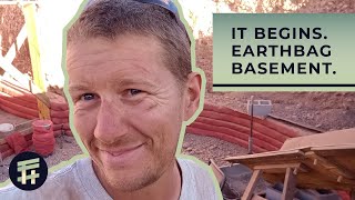 Beginning our DIY 1000 Sq Ft Self Sustaining Arizona Desert Earthship  Off Grid Earth Bag Home Ep 1 [upl. by Claudell]