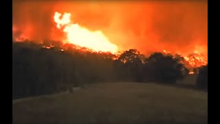 2009 Victorian Firestorm with Tornado  filmed by Jim Baruta [upl. by Tillo]