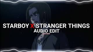 Starboy x stranger things  the weeknd C418 remix edit audio [upl. by Enotna]