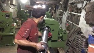 How to make new lathe machine fitting hi class lathe machine technology lathework hardwork [upl. by Carling]