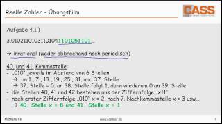 Reelle Zahlen  Übungsfilm [upl. by Orola599]