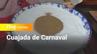 Receta de cuajada de Carnaval  La Cocina de Adora  RTVE Cocina [upl. by Akemeuwkuhc]