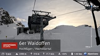 Waidoffen Ski Lift Full Ride 🚡 Hochfügen  Hochzillertal  Built by Doppelmayr in 2016 [upl. by Eseyt128]