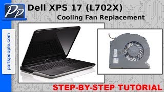 Dell XPS 17 L702X Cooling Fan Replacement Video Tutorial Teardown [upl. by Chicky955]