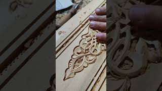 handmade graving wood work Moroccan artisanat viralvideo video [upl. by Lelah]