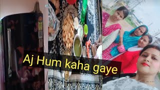 Aj main Kahan gayi thi or kya kya kiya vlog trendingdailyvlog [upl. by Quickman594]