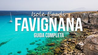 FAVIGNANA Guida completa allisola viaggio bici spiagge piatti tipici [upl. by Hamilah]