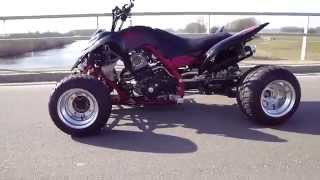 Tjobsters airbrushed Yamaha Raptor 700 734R Walkaround [upl. by Adidnere320]