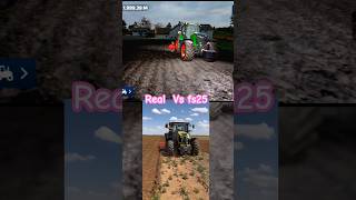 Fs25 Vs real Farming Simulator 25 fs22 fs19 fs23 fs25v köylü rotovatör shorts [upl. by Norb]