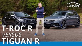 2023 Volkswagen TRoc R v VW Tiguan R Grid Edition Comparison  It’s an SUV family feud [upl. by Birch915]