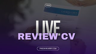 Live Review CV Testing Live aja  Tips Pindahkarircom [upl. by Congdon]