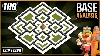 New BEAST TH8 HYBRIDTROPHY Base 2023 COC Town Hall 8 TH8 Hybrid Base Design – Clash of Clans [upl. by Hseham]