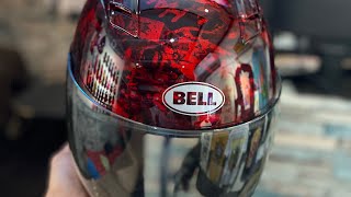 Bell Helmet BLOODY RED JOKER HYDRO DIP FINISH [upl. by Perlis]