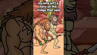 Funny Caveman Animation This isnt working 😢😂 funny punny dadjokes memes joke comedy [upl. by Atilef]