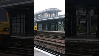 GBRf class 92 92032 passing through Ashford International with a mega 5 tone on 2724 [upl. by Vitus229]